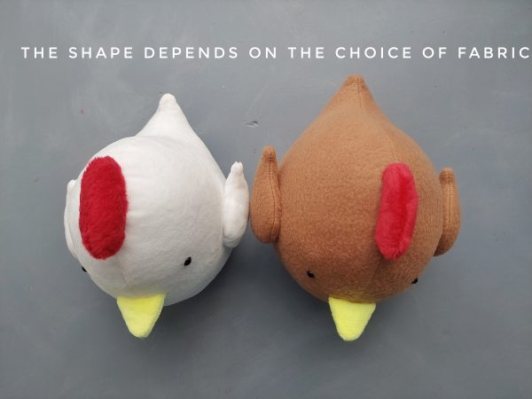 Chicken pdf pattern and tutorial, easter sewing pattern, easy pattern, stuffed chicken home decor - Image 7