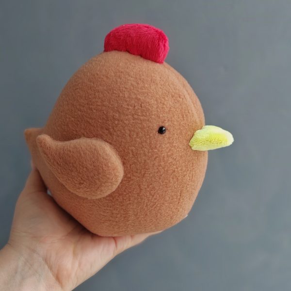Chicken pdf pattern and tutorial, easter sewing pattern, easy pattern, stuffed chicken home decor - Image 5